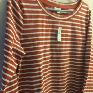 Talbot's Long Sleeved Striped Shirt